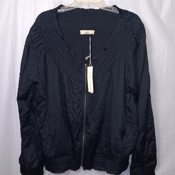 LOVESTITCH EMBROIDERED FLORAL BOMBER JACKET - Picture 2 of 7